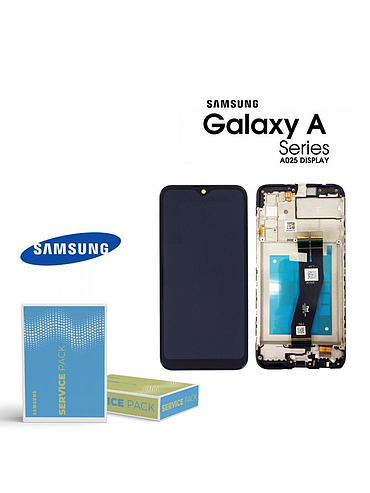 LCD SAMSUNG SM-A025G/M025 (A02s/M02s 2020) BLACK EU CODE (With Frame)  (sku 1010)