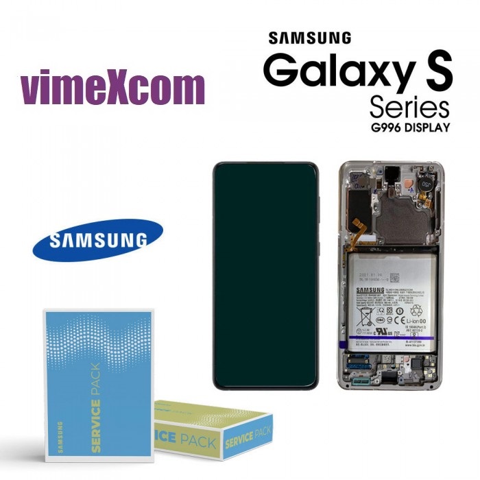 LCD S21+  SM-G996 PHONTOM  Nero  (GH82-24744C / GH82-24555C OR GH82-24554C) (sku 1024) 