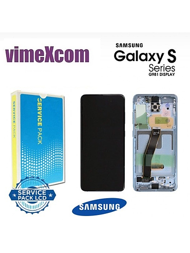 LCD SAMSUNG SM-G980/G981 (S20 4G/5G 2020) BLUE  (sku 1080)